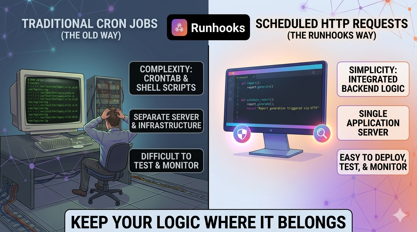 Scheduled HTTP Requests vs. Cron Jobs